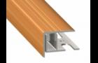 Stair profile with base Q55 high 12-16mm anodized